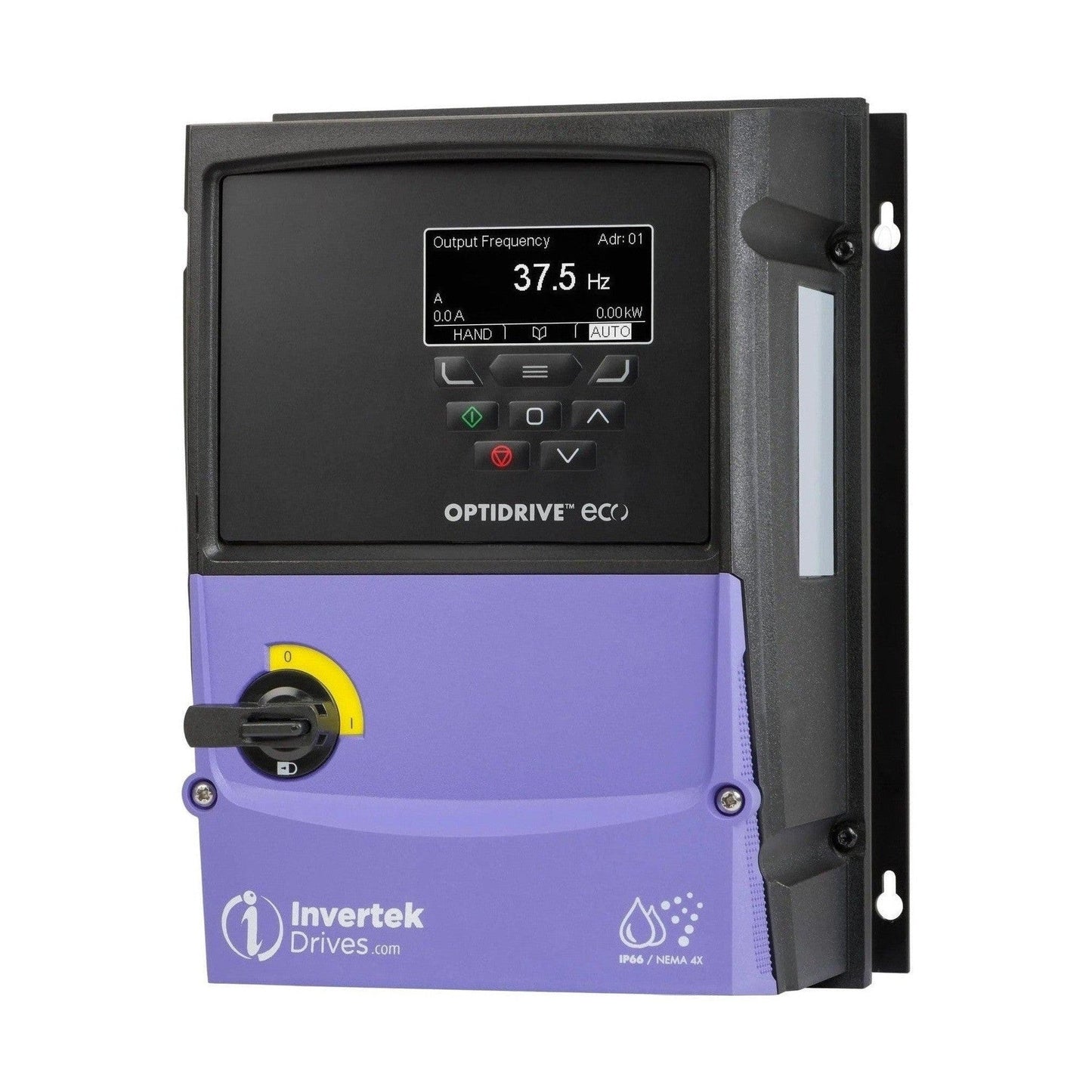 V3 IP66 2.2kW with Isolator, 1Ph. Input, 3Ph. Output, 200-240V, EMC Filter