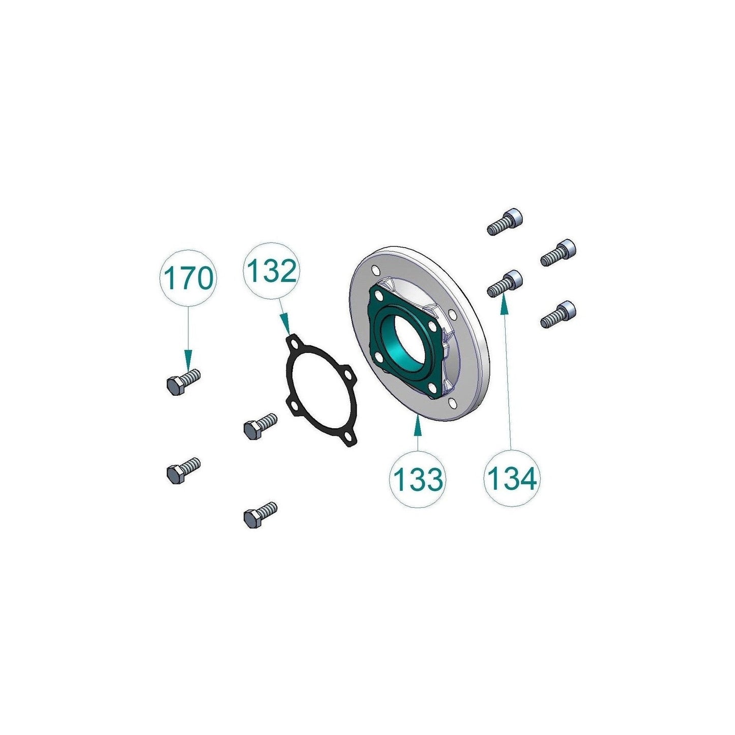 HYDROMEC FT115 63B5-90B14 Motor Flange Q63/352/401/402/503/603