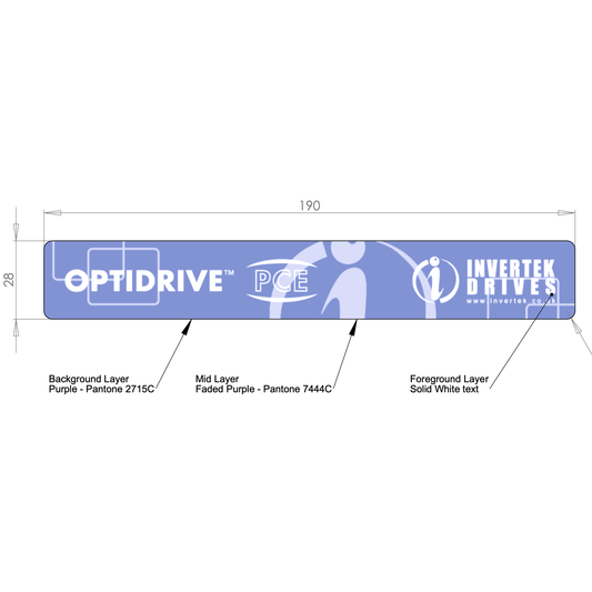 PCE Main Branding Adhesive Label