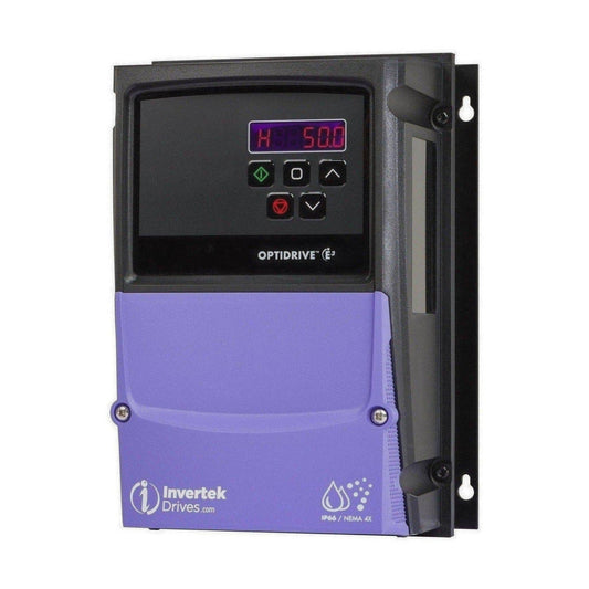 E3 IP66 Indoor/Outdoor 0.37kW 230V 1ph to 3ph AC Inverter, C1 EMC