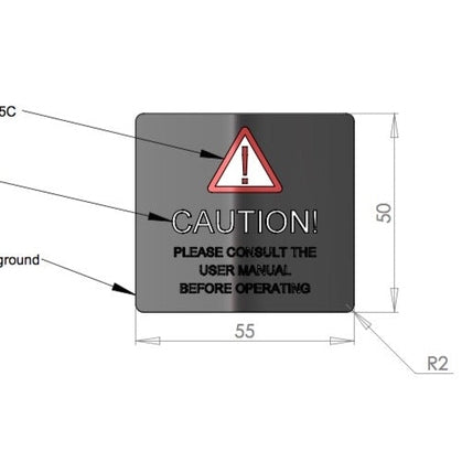 Micro-Compact Caution label