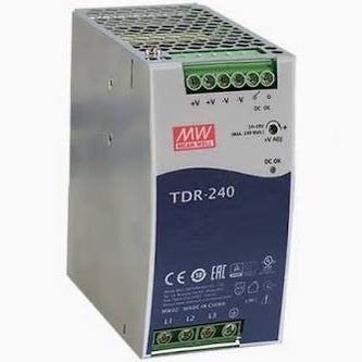 TDR Switched Mode DIN Rail Power Supply, 340 → 550 V ac / 480 → 780V dc ac, dc Input, 24V dc dc