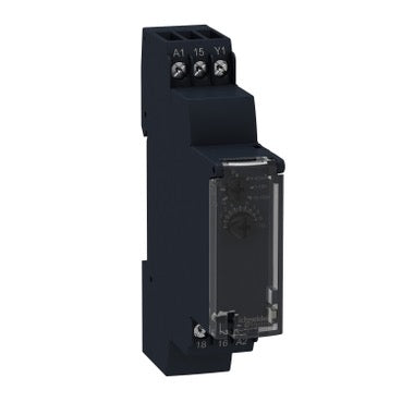 Modular timing relay, Harmony Timer Relays, 8A, 1CO, 1s..100h, off delay, 24V DC 24...240V AC DC